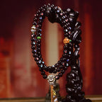 Cinnabar Inlaid Bodhi Multi Wrap Spiritual Bracelet