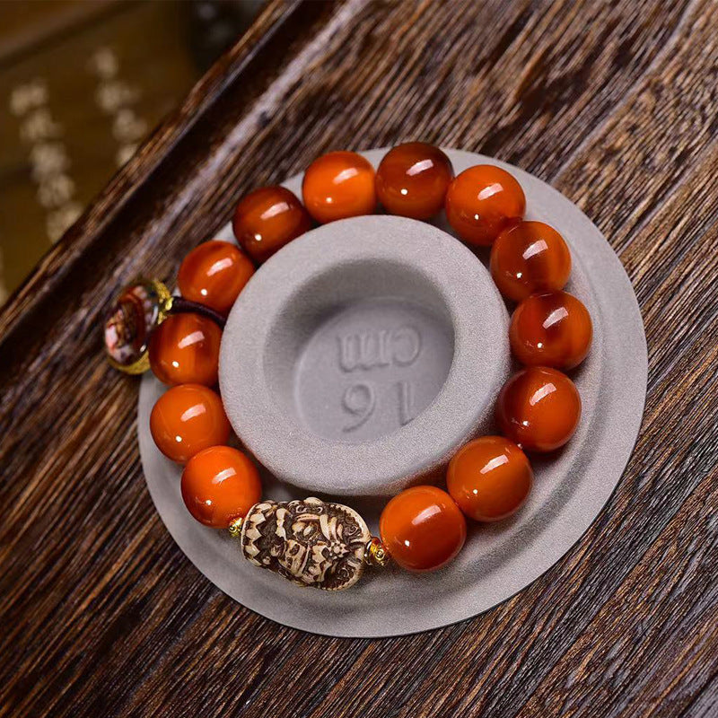 Agate Turtle Bracelet Past Present Life Thangka Charm