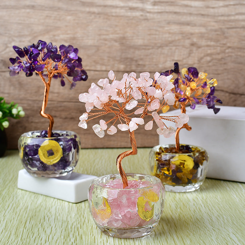 Multicolor Crystal Life Tree Feng Shui Ornament