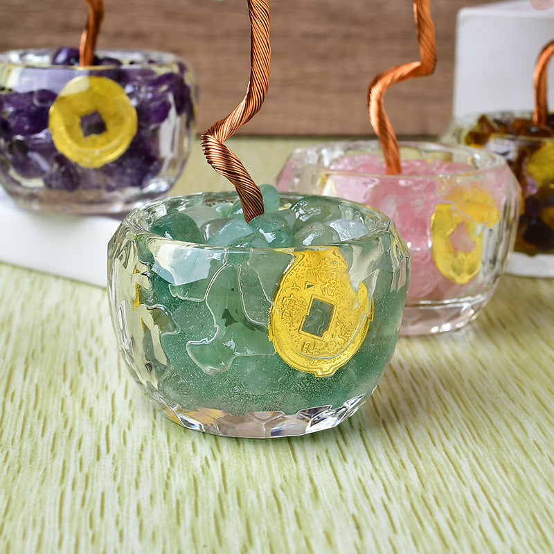 Multicolor Crystal Life Tree Feng Shui Ornament