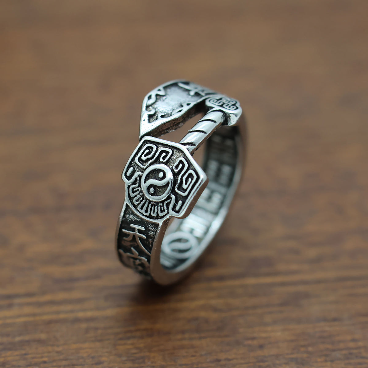 Seven Stars Sword Taoist Protection Ring | Tianguan Blessing