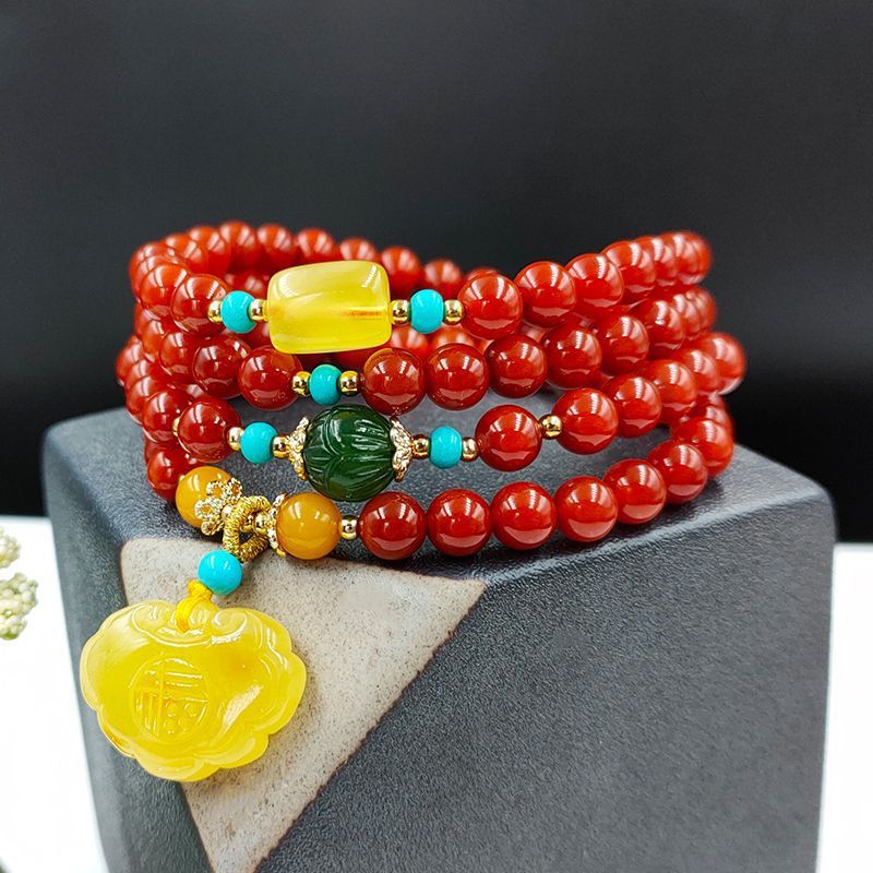 Emotional Balance Red Agate Vitality Bracelet