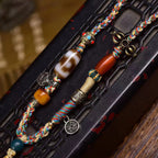 Tibetan Hand-Painted Ksitigarbha Thangka Amulet Necklace