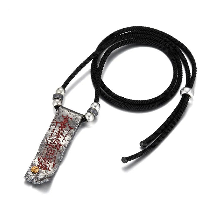 Taoist Rune Protection Peace Pendant | Sacred Talisman Necklace