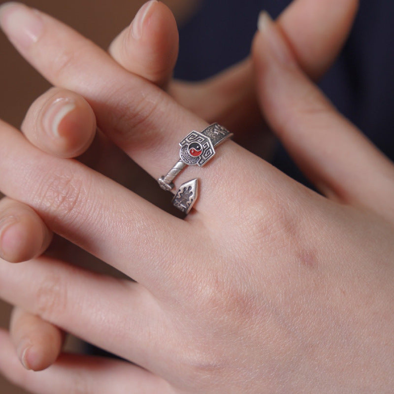 Seven Stars Sword Taoist Protection Ring | Tianguan Blessing