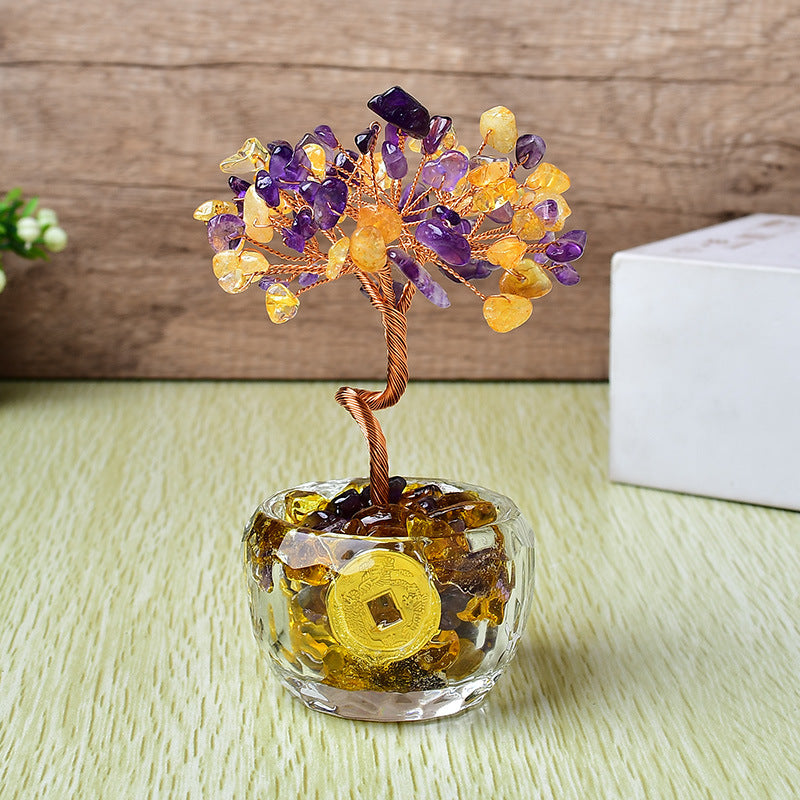 Multicolor Crystal Life Tree Feng Shui Ornament
