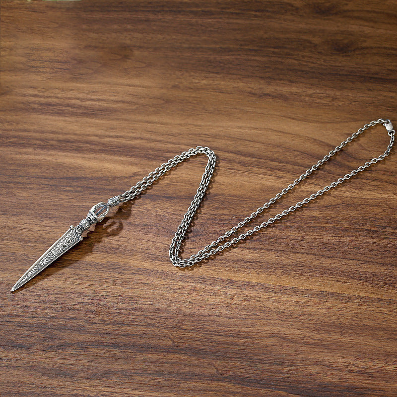 Tibetan Vajra Dorje Pendant | Buddhist Spiritual Protection Jewelry