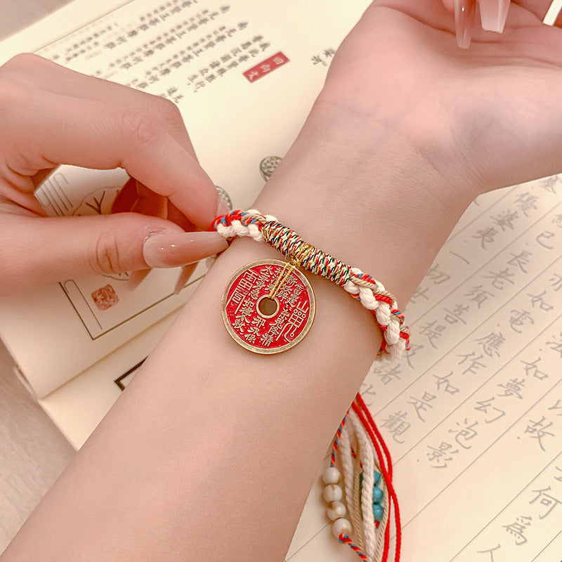 Shan Gui Coin Protection Prosperity Bracelet | Taoist Mountain Spirit