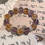 Dual Prosperity Amethyst Citrine Double Energy Bracelet