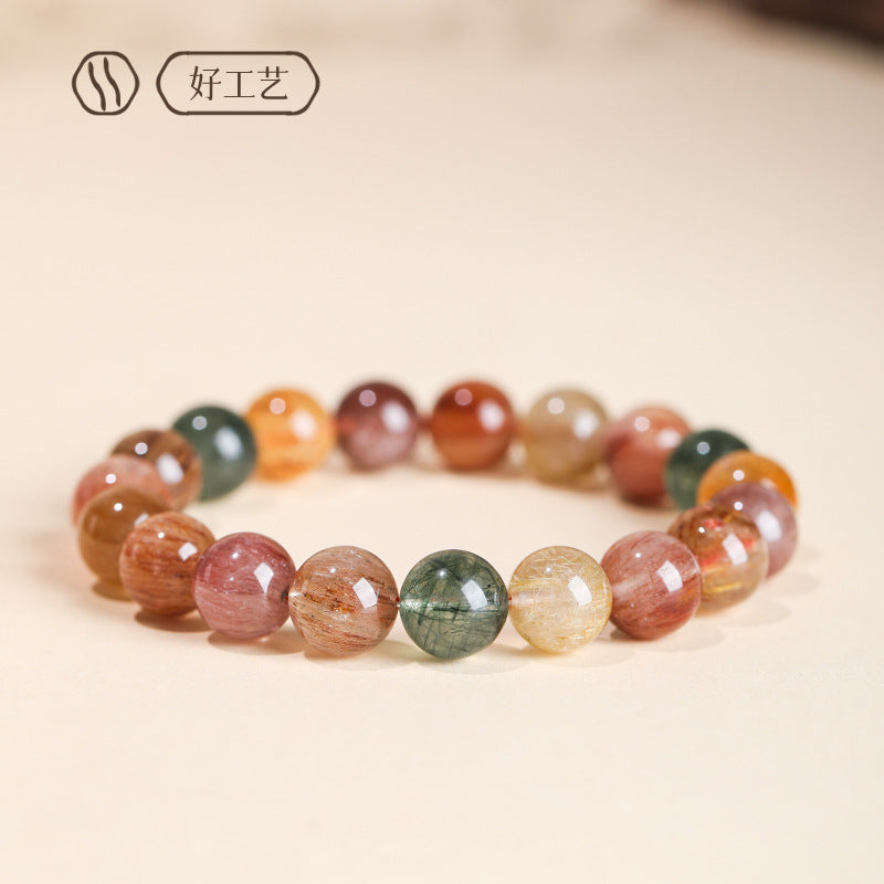 Wealth Attraction Rutilated Quartz Prosperity Bracelet