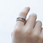 Taoist Talisman Silver Protection Ring | 925 Sterling Silver Feng Shui
