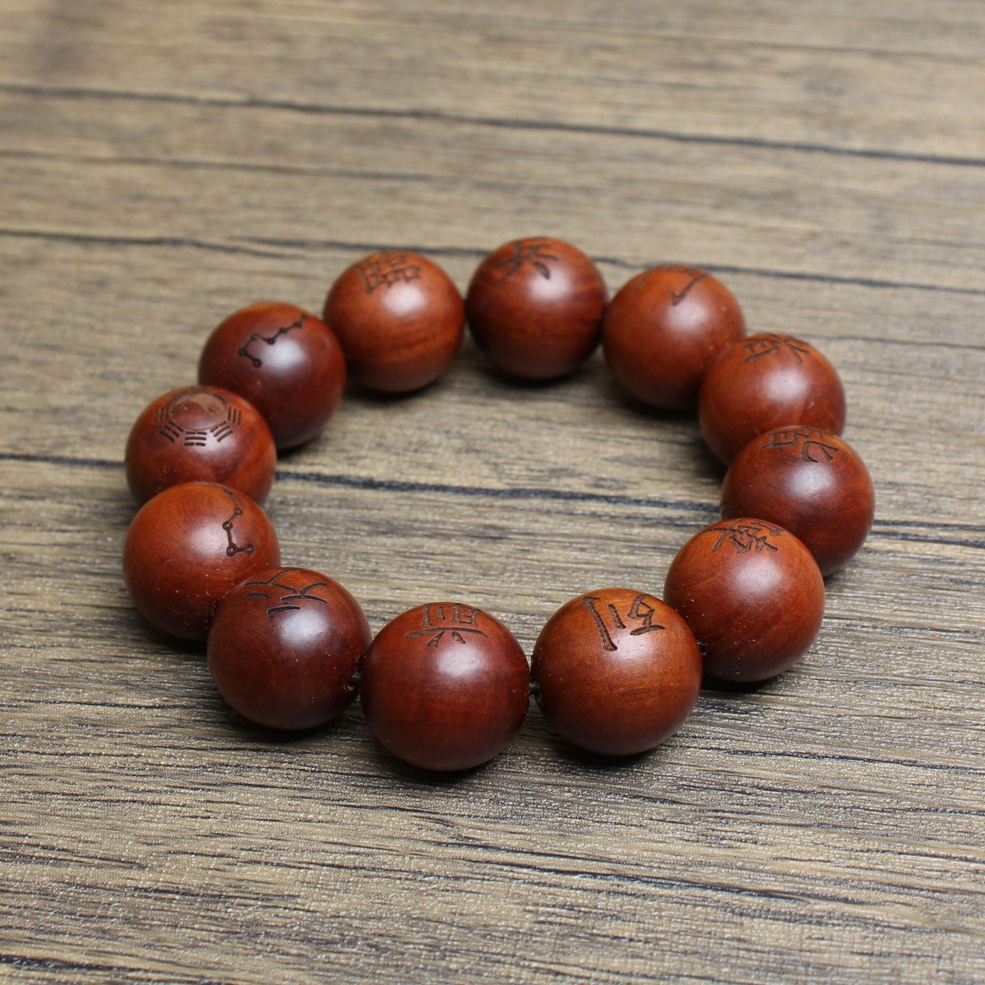 Triple Talisman Dark Aged Thunder Protection Beads