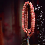 Tibetan Half-Blood Camel Bone Barrel Beads Prayer Bracelet