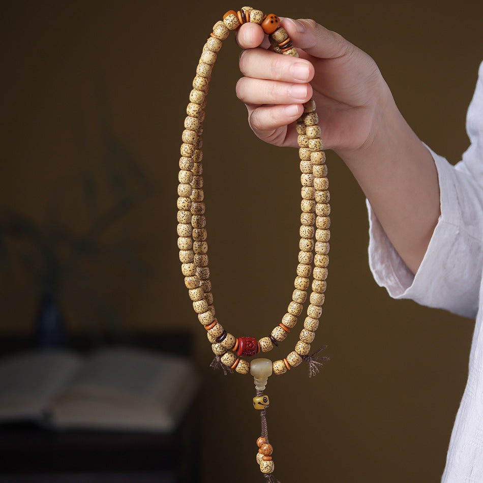 Xingyue Bodhi Prayer Beads - Golden Seed Chicken Oil Yellow Horn