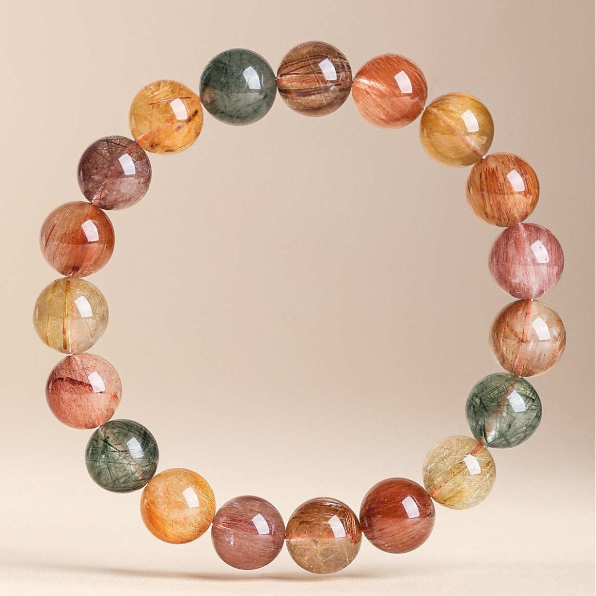 Wealth Attraction Rutilated Quartz Prosperity Bracelet