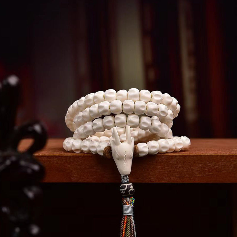 Tibetan Deer Antler Seed Prayer Beads Bracelet - Multi-Wrap