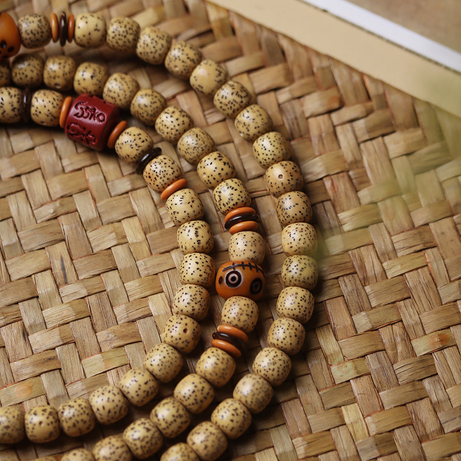 Xingyue Bodhi Prayer Beads - Golden Seed Chicken Oil Yellow Horn