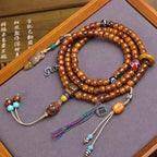 Tibetan Prayer Beads Bracelet - Yak Bone Pixiu Vajra Adai Skull Spacer