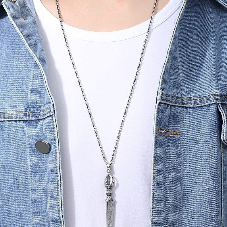 Tibetan Vajra Dorje Pendant | Buddhist Spiritual Protection Jewelry