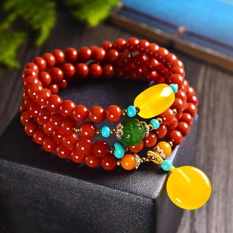 Emotional Balance Red Agate Vitality Bracelet
