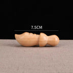 Peach Wood Baby Protection Gourd Keychain Charm