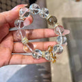Energy Cleansing Clear Smoky Quartz Grounding Bracelet