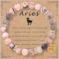 Zodiac Romance Pink Zebra Astrology Love Bracelet
