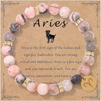 Zodiac Romance Pink Zebra Astrology Love Bracelet