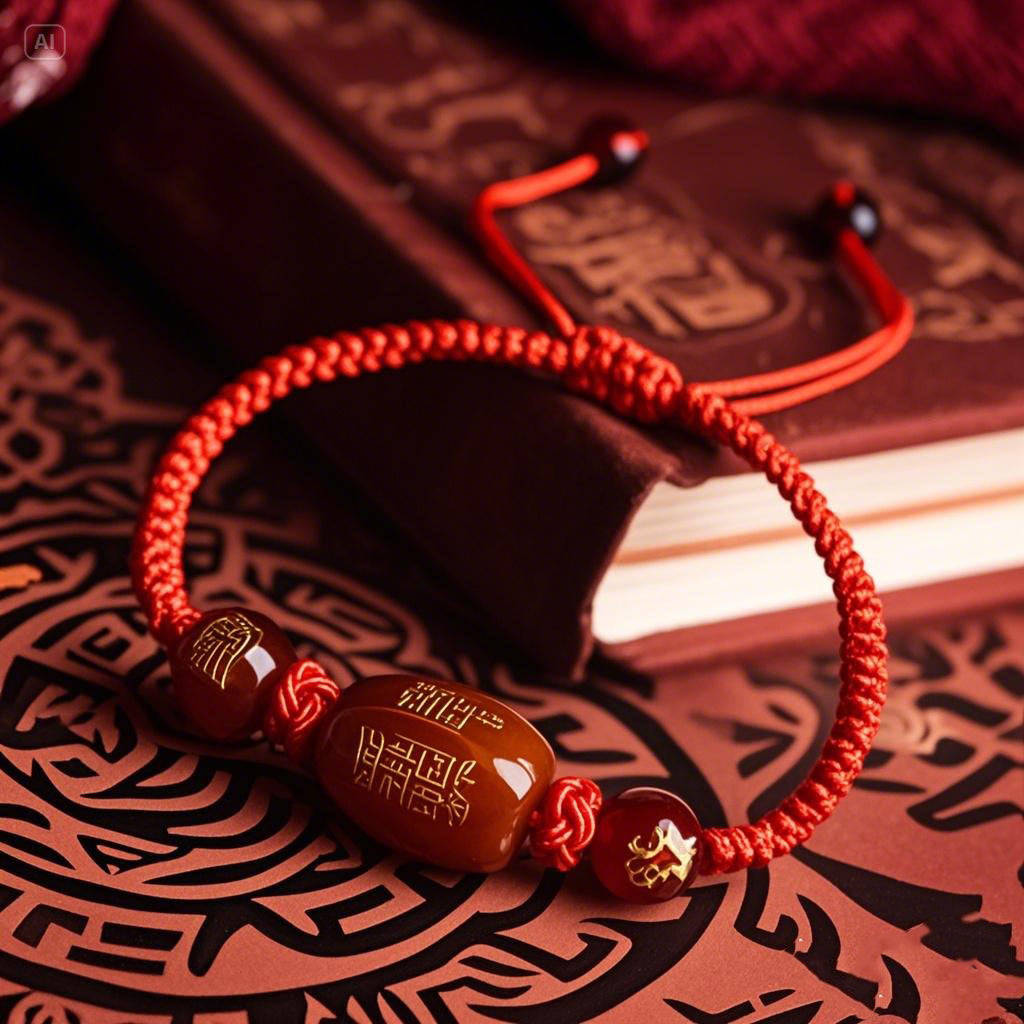 Tai Sui Red String Good Luck Protection Bracelet
