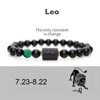 Zodiac Sign Agate Protection Wealth Love Bracelet