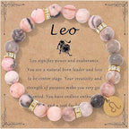 Zodiac Romance Pink Zebra Astrology Love Bracelet
