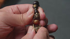 Natural Thunder Strike Wood Pixiu Feng Shui Bracelet - Wealth Protection Evil Ward Off Good Luck Prayer Beads