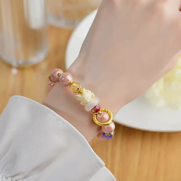 Baiyun Temple Nine-Tailed Fox Energy Protection Bracelet | Scented Ash