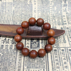 Aged thunderstruck jujube wood bracelet for luck reset and transformation.
